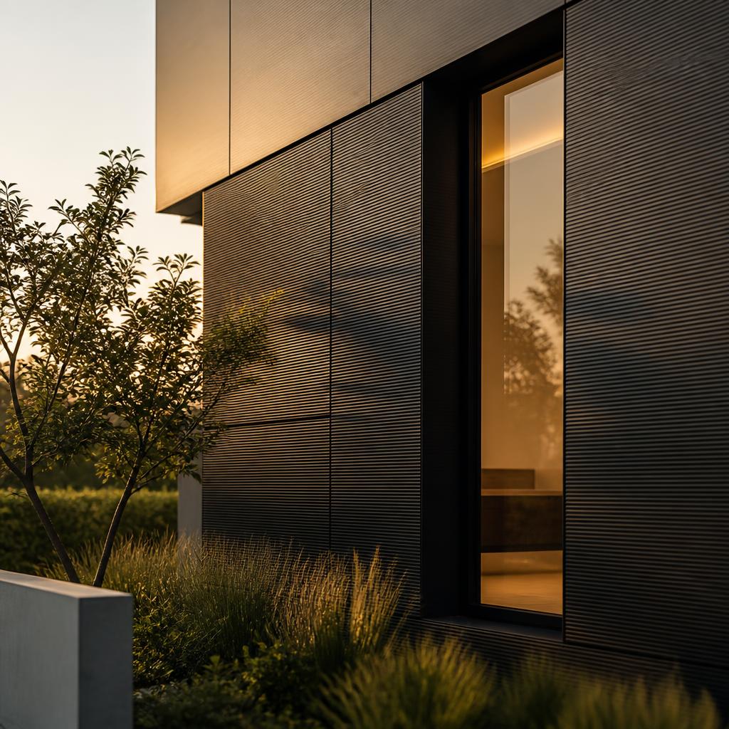 Villa contemporaine entièrement bardée aluminium architectural haushaut